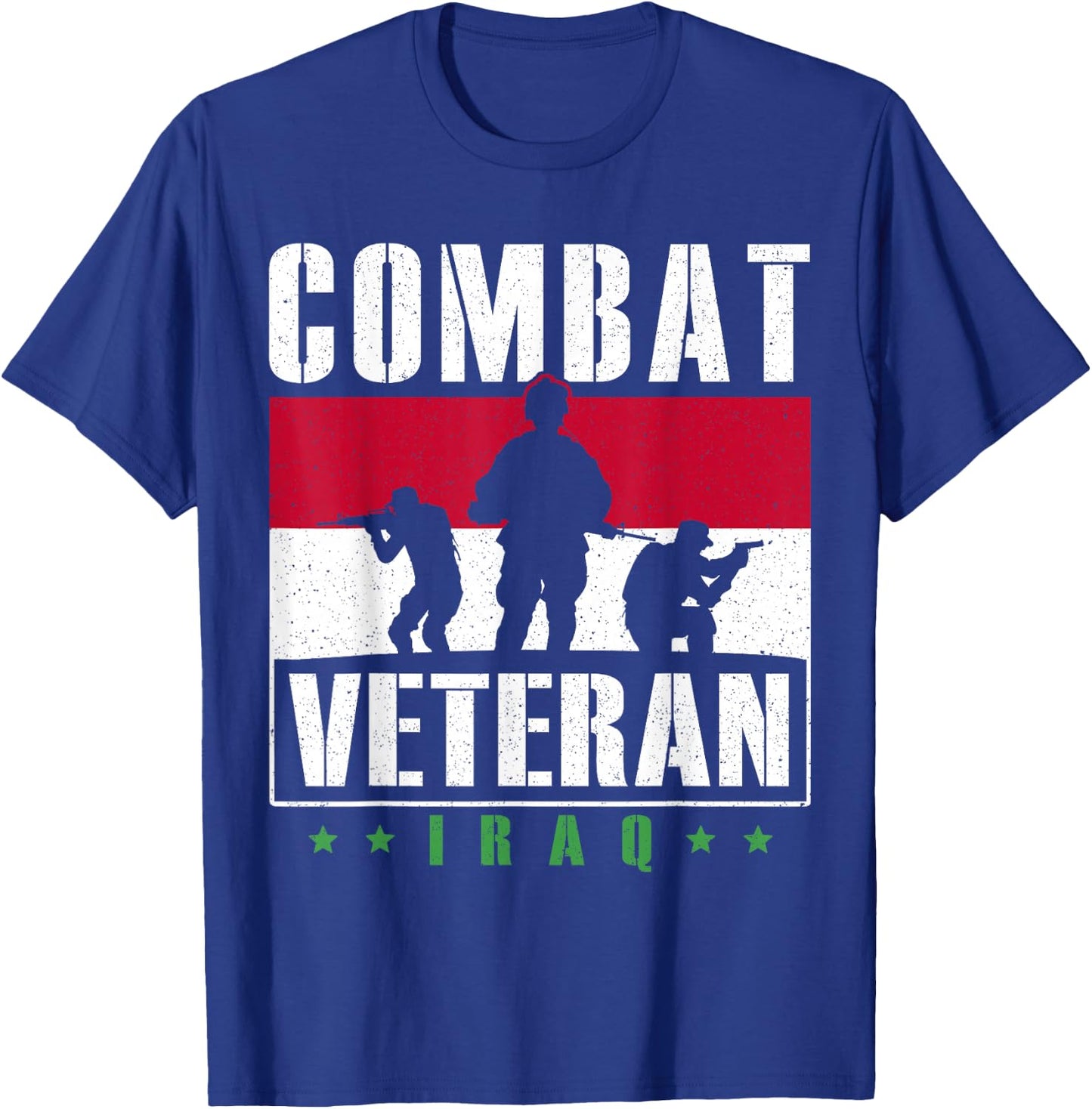Combat Veteran Iraq Veteran's Day Veterans Combat Veteran T-Shirt - T-Shirt | Royal