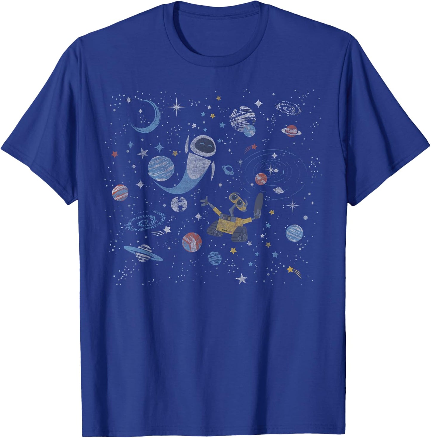 Disney Pixar Wall-E & Eve in Space T-Shirt - T-Shirt | Royal