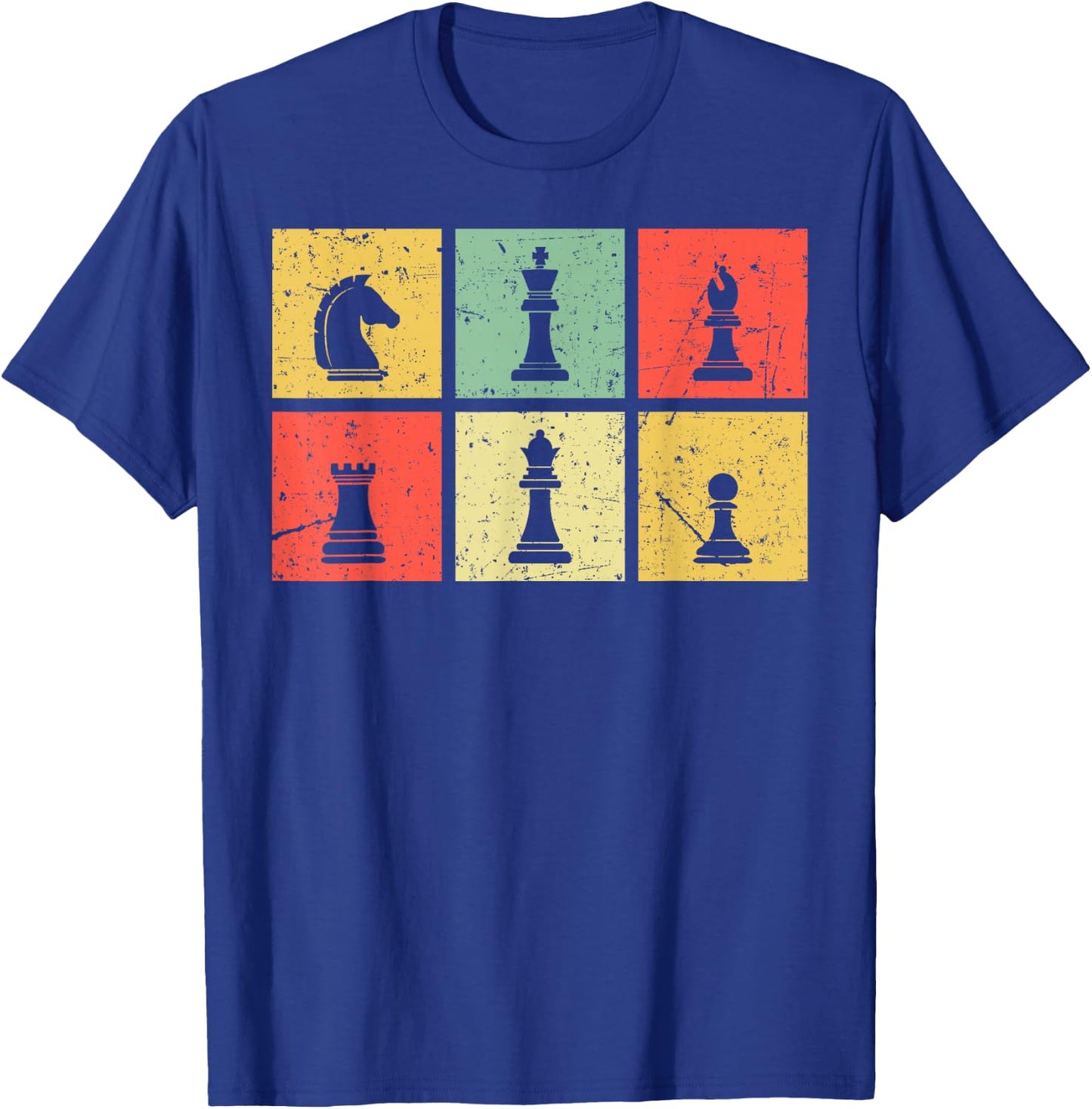 Funny Chess Gift Women Boys Kids Chess Player Pieces T-Shirt - T-Shirt | Royal