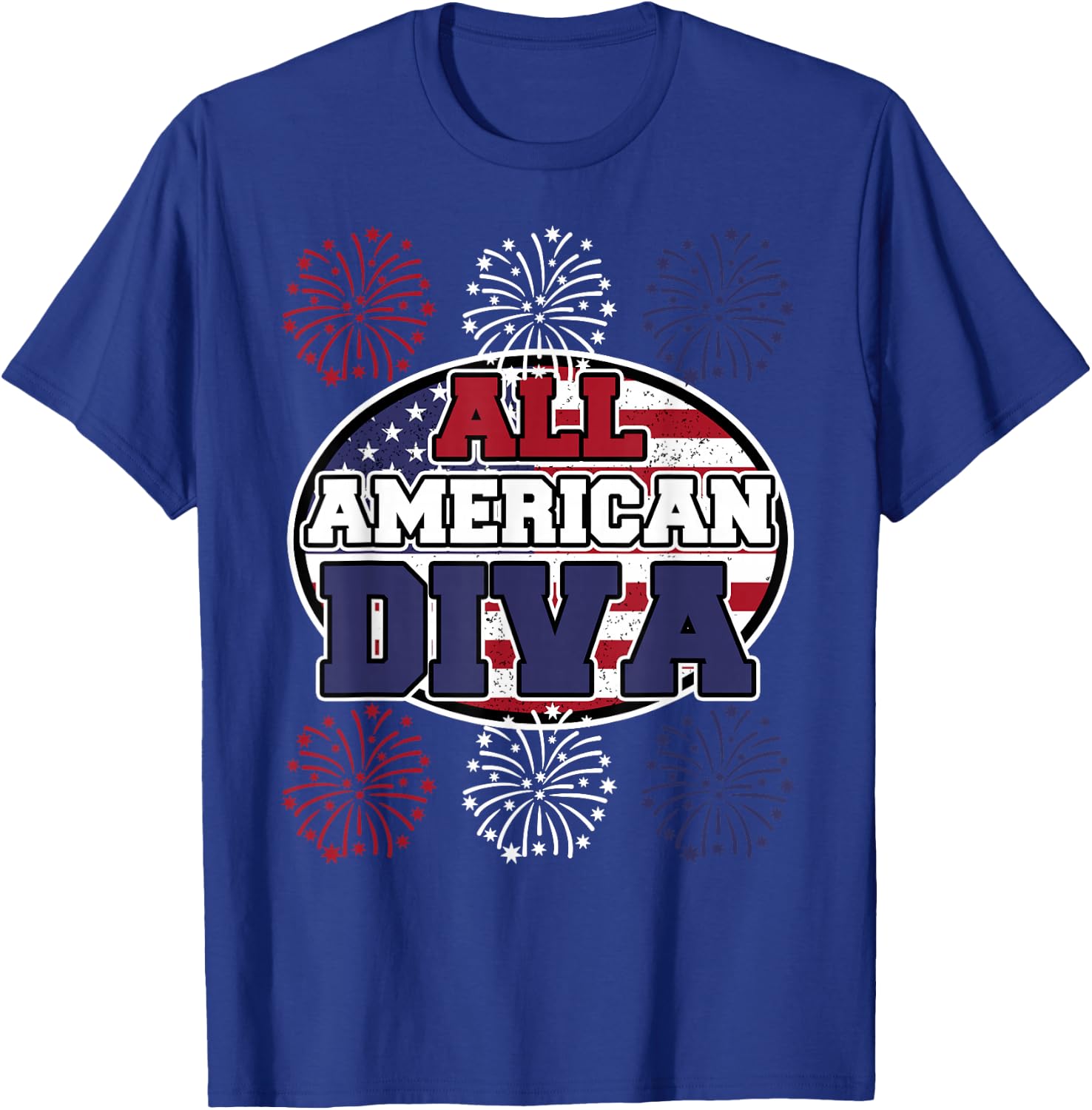 All American Diva - Party - American Diva T-Shirt - T-Shirt | Royal