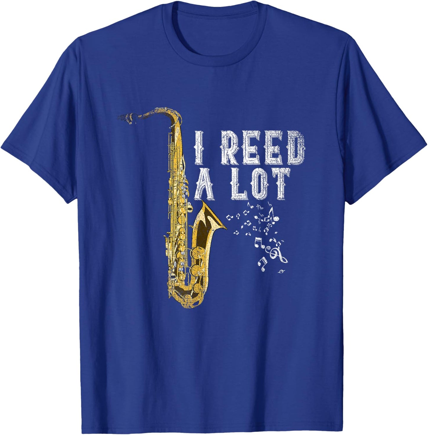 Jazz Musician Funny Saxophonist Gift Saxophone T-Shirt - T-Shirt | Royal