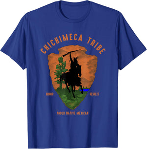 Chichimeca Tribe Native Mexican Indian Proud Retro Arrow T-Shirt - T-Shirt | Royal