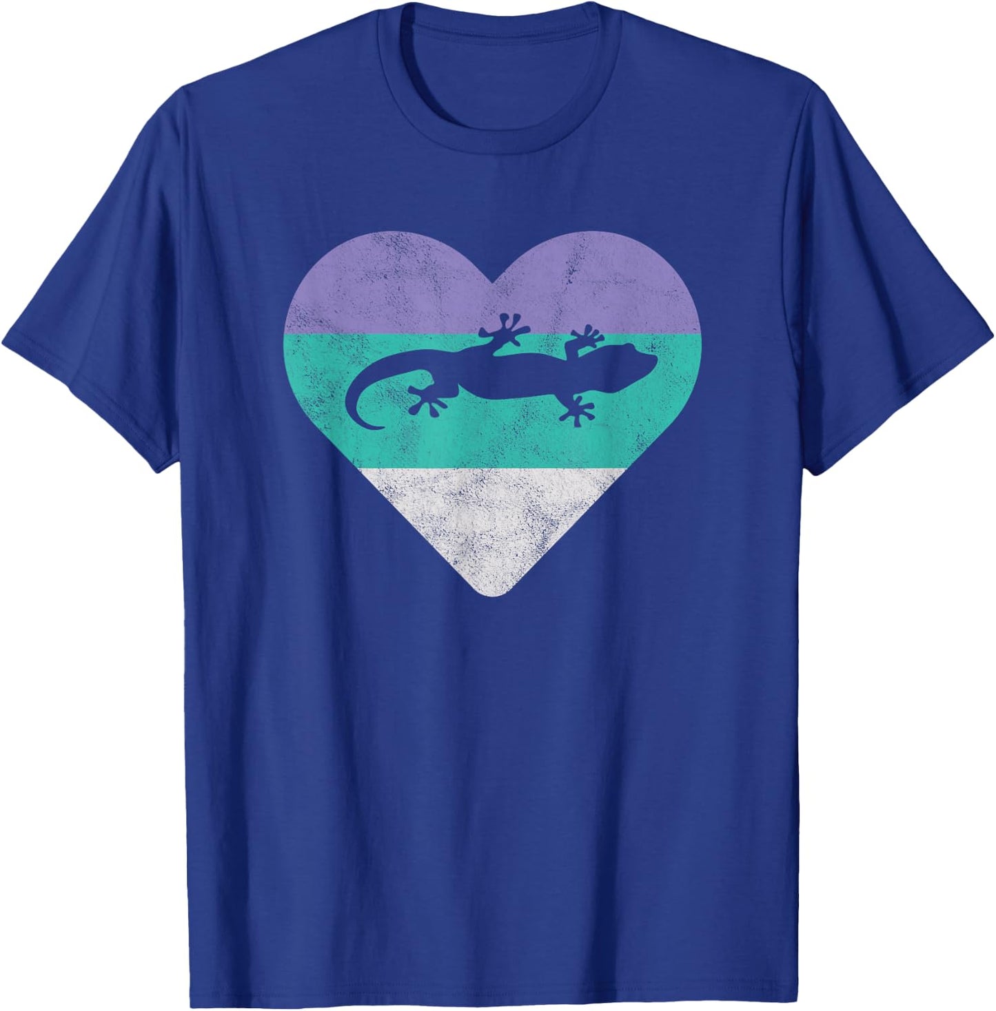 Gecko Retro Lizard Gift or Girls T-Shirt - T-Shirt | Royal