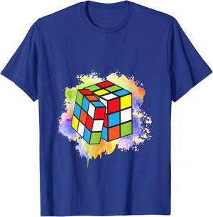 Cool Rubik Rubix Rubics Player Cube Lovers Women Men Boy Kid T-Shirt - T-Shirt | Royal