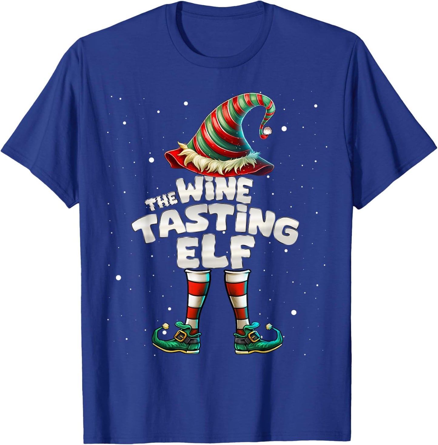 I'm The Wine Tasting Elf Family Matching Group Christmas T-Shirt - T-Shirt | Royal