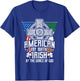 American By Birth Irish By The Grace Of God High Cross T-Shirt - T-Shirt | Royal