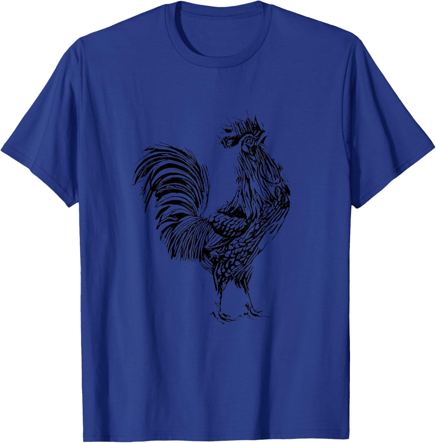 Rooster Chicken Motif Farmer colorful Farm Animals Chickens T-Shirt - T-Shirt | Royal