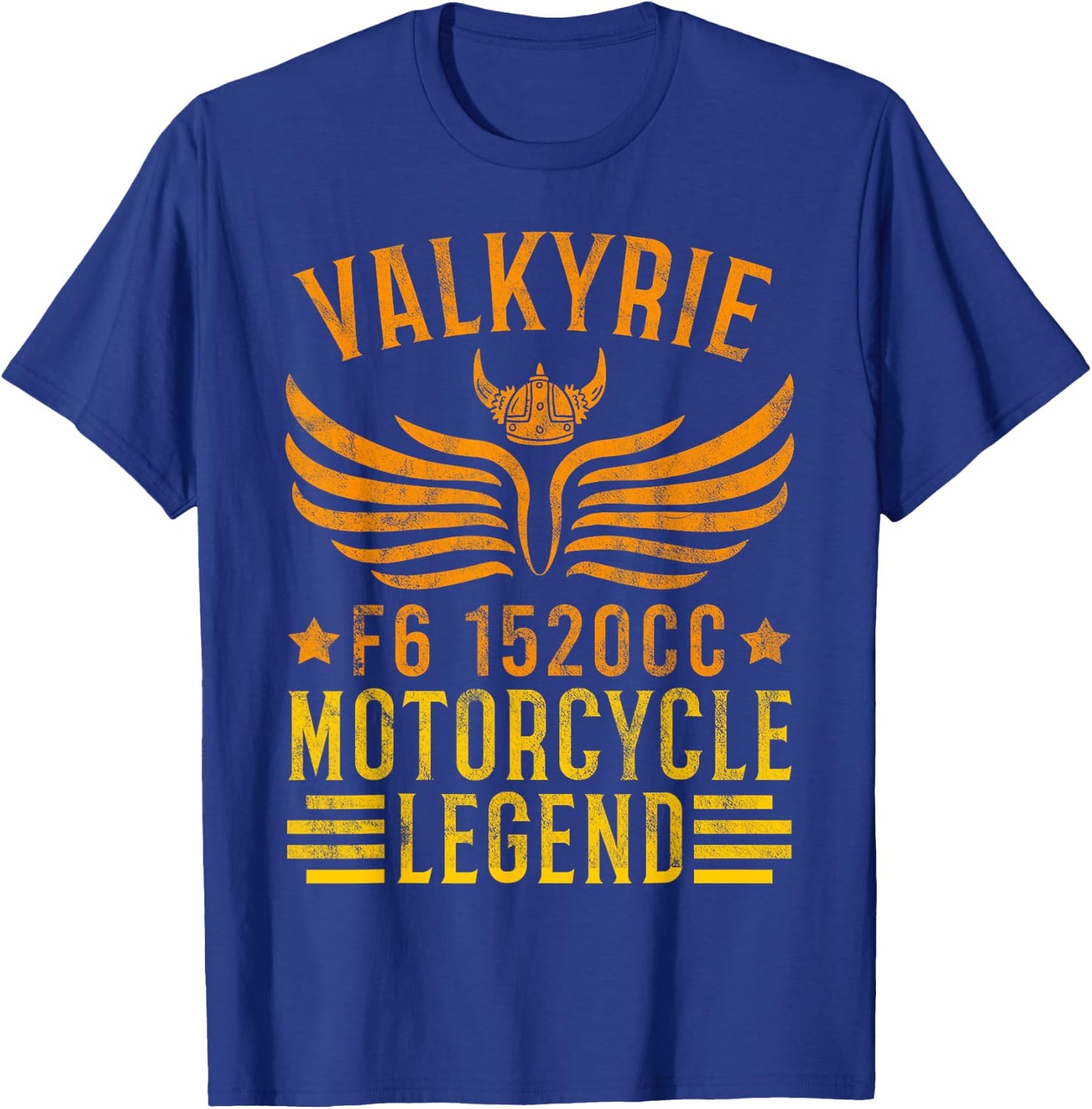 Vintage Valkyrie Motorcycle F6 1520cc Biker Mechanic Gift T-Shirt - T-Shirt | Royal