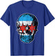 Vintage Distressed Chicago Flag Skull City Pride T-Shirt - T-Shirt | Royal