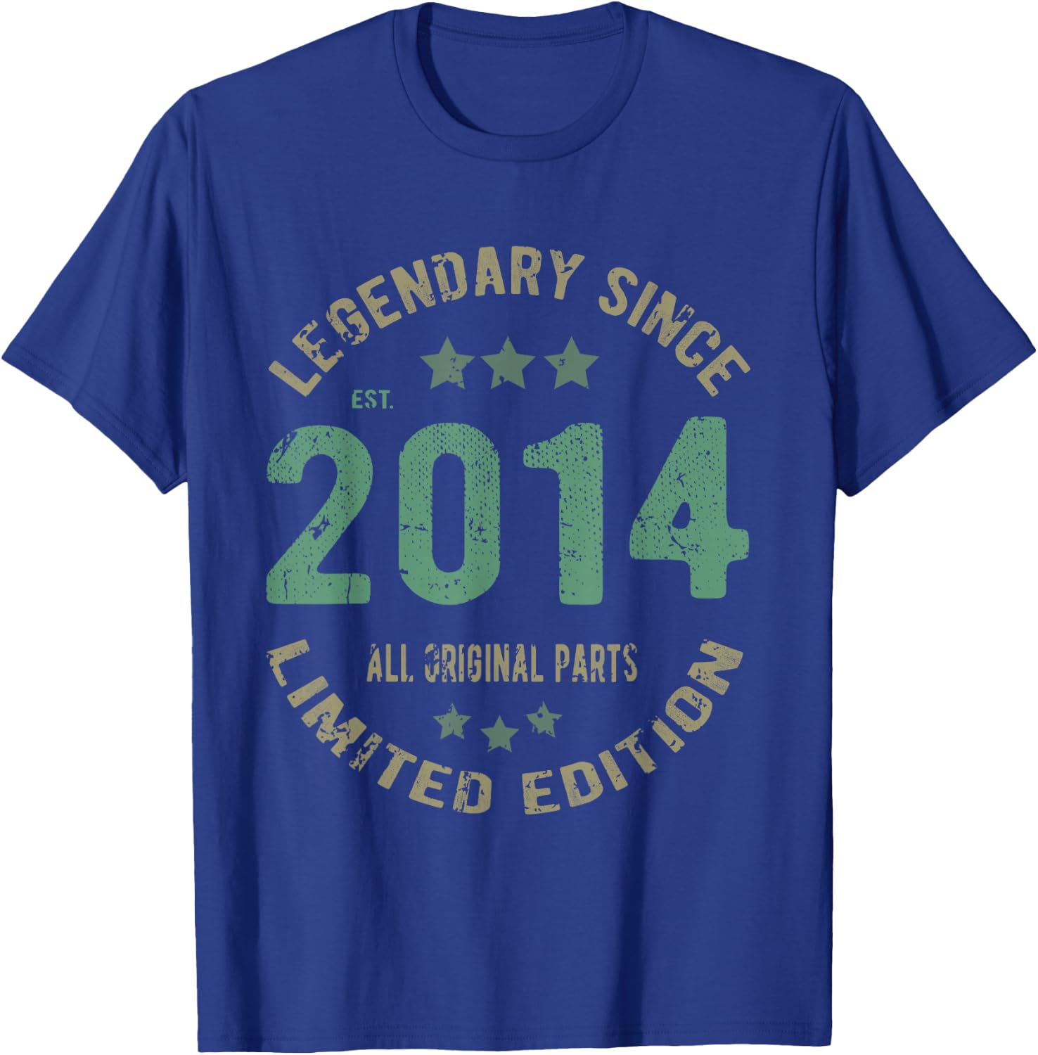 11 Year Old Bday Legend Since 2014 - Vintage 11th Birthday T-Shirt - T-Shirt | Royal