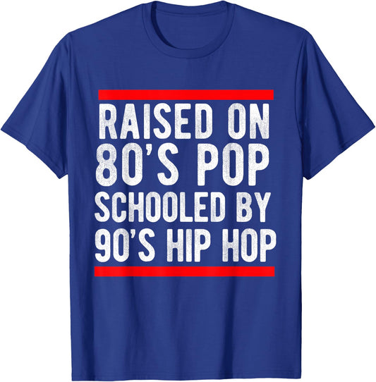 Hip Hop Men Women Boys Old School 90s Music 80's Born T-Shirt - T-Shirt | Royal