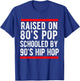 Hip Hop Men Women Boys Old School 90s Music 80's Born T-Shirt - T-Shirt | Royal