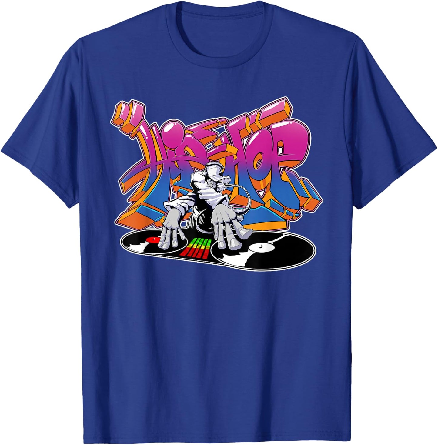 Old School 80s HipHop DJ Graffiti T-Shirt - T-Shirt | Royal
