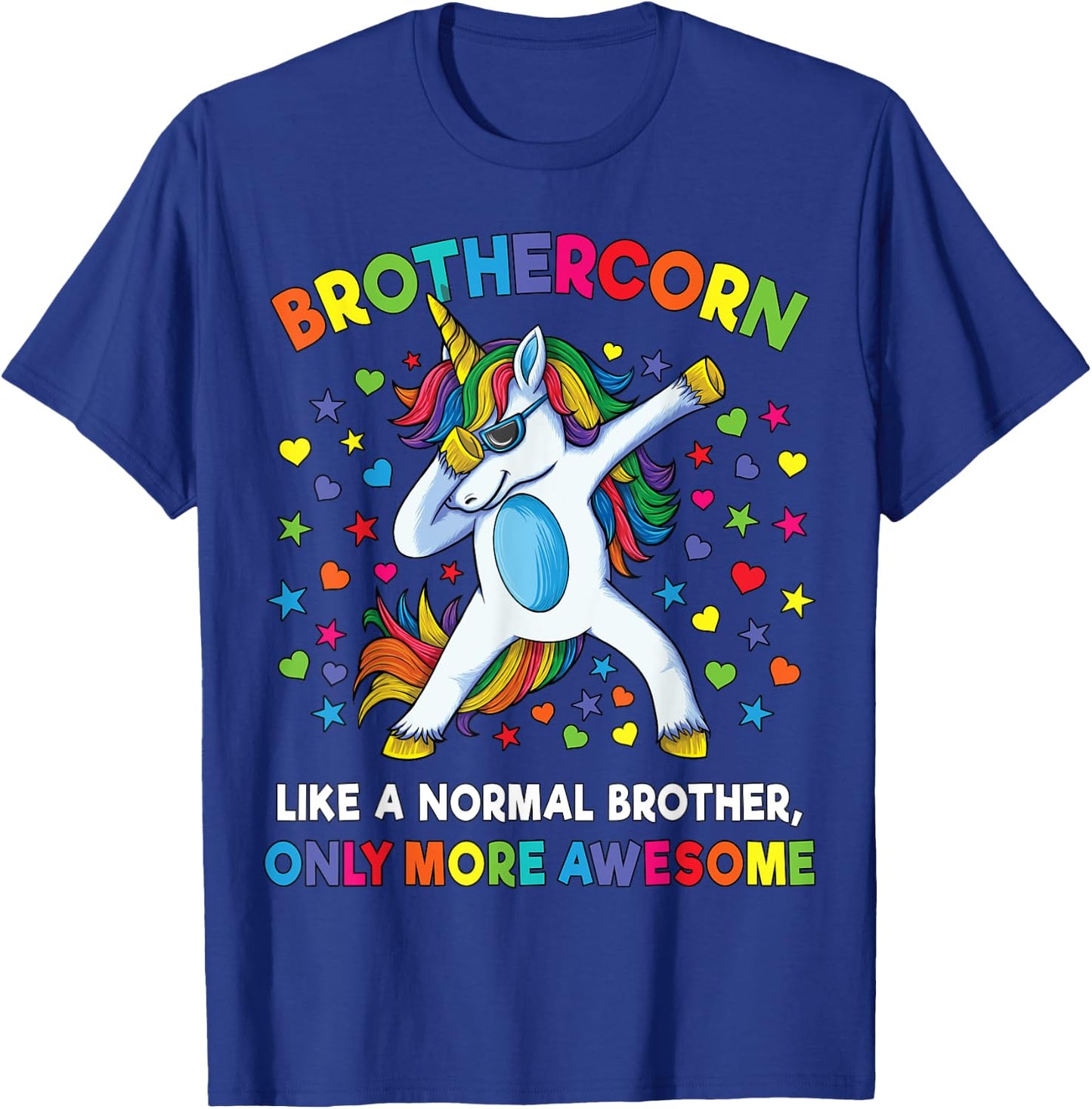 Brothercorn Like A Brother Only Awesome Dabbing Unicorn Men T-Shirt - T-Shirt | Royal