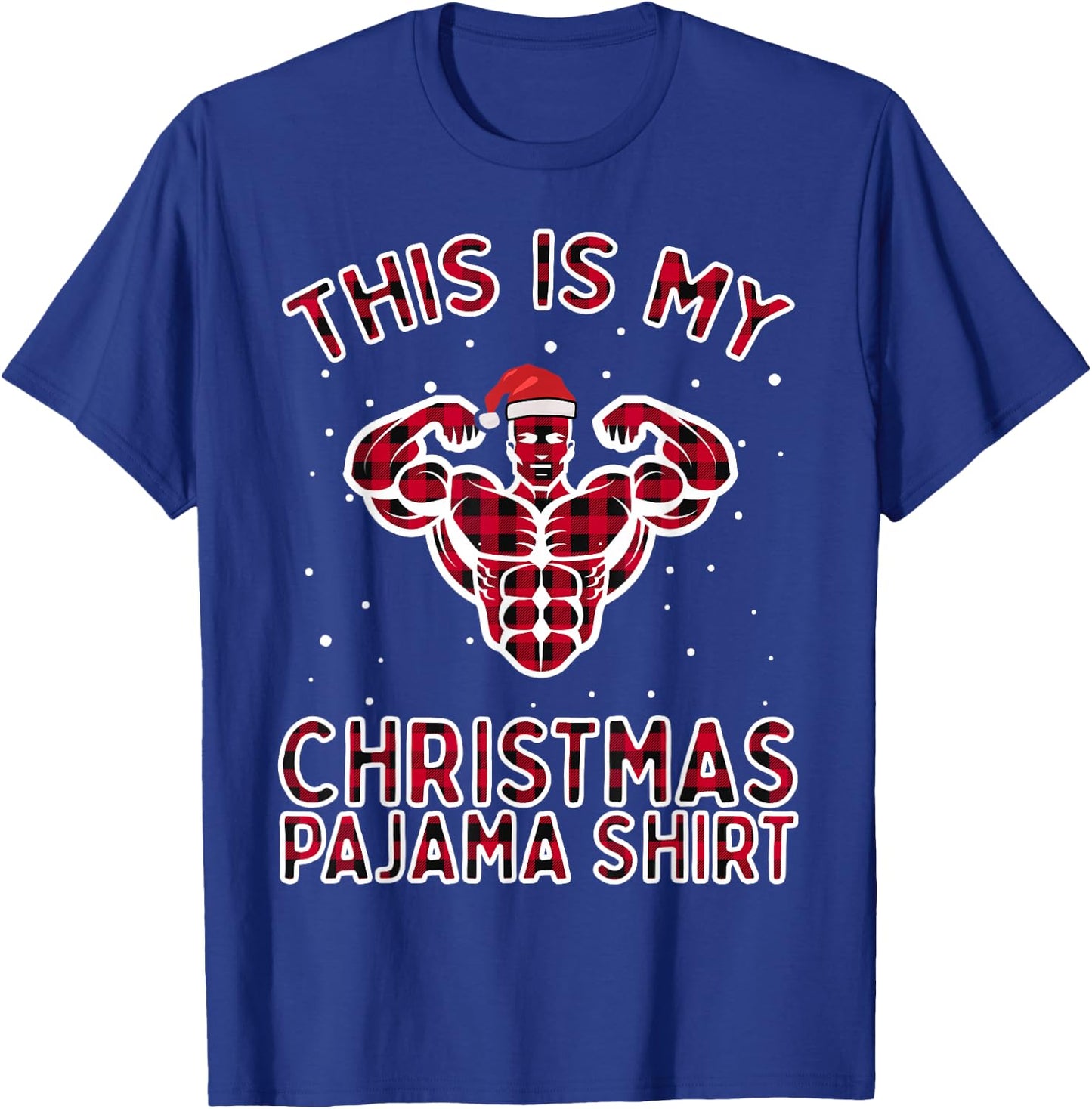 This Is My Christmas Workout Pajama Shirt - Bodybuilder Gift T-Shirt - T-Shirt | Royal