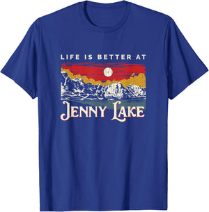 Jenny Lake Lake Life Life Is Better At The Lake Camping T-Shirt - T-Shirt | Royal