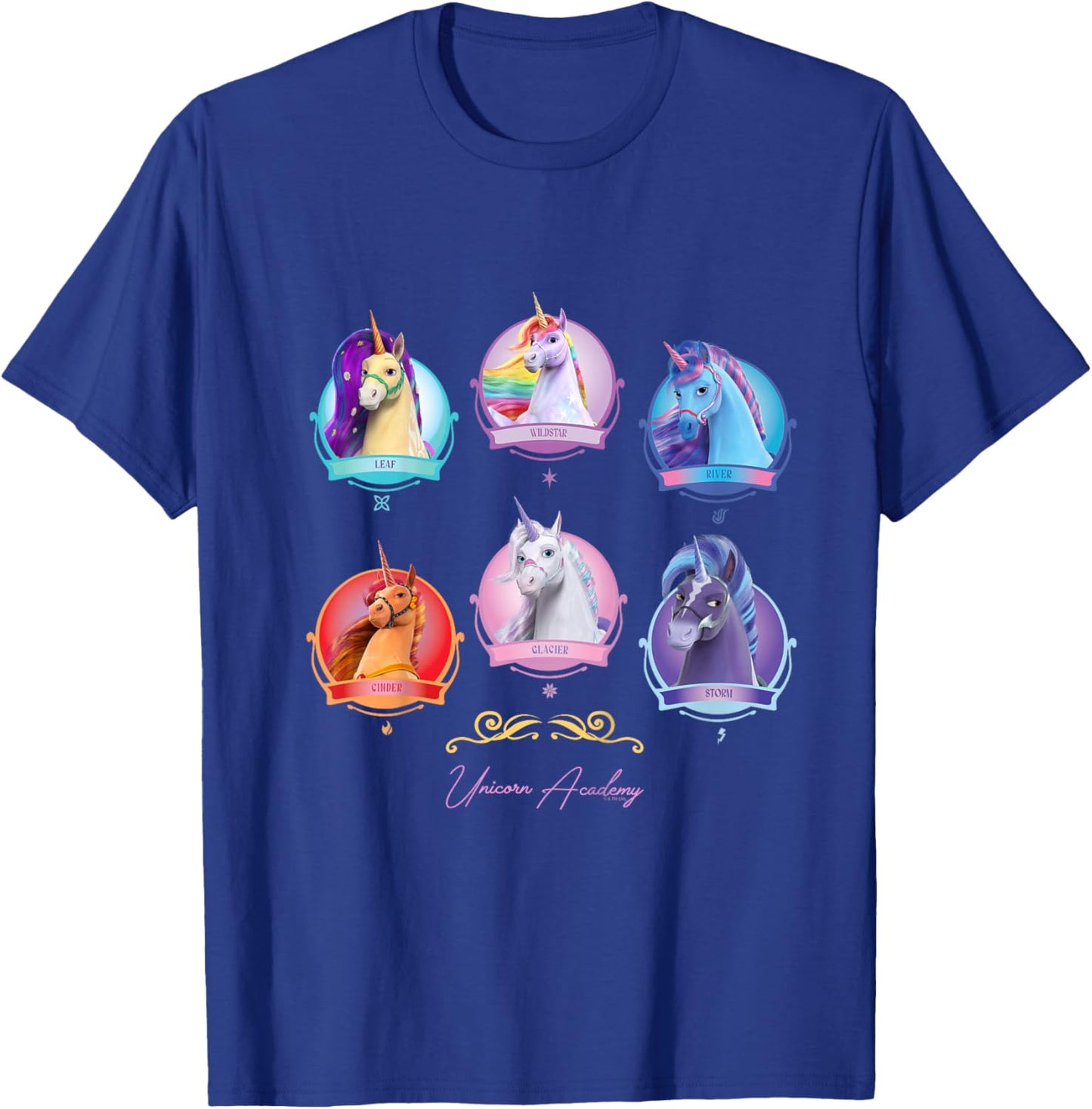 Kids Unicorn Group T-Shirt - T-Shirt | Royal