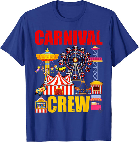 Carnival Crew Funny Circus Staff Costume Circus Theme Party T-Shirt - T-Shirt | Royal
