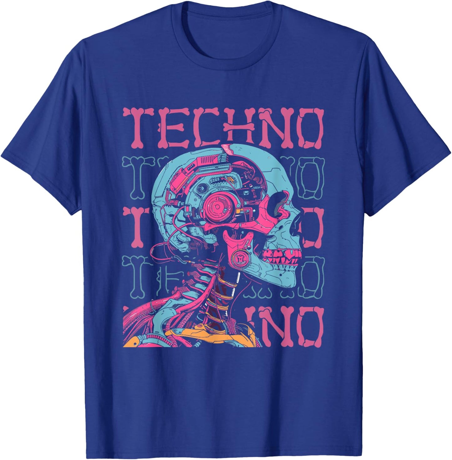 Techno Electro Hardtekk Raver Clubbing - Rave Techno T-Shirt - T-Shirt | Royal