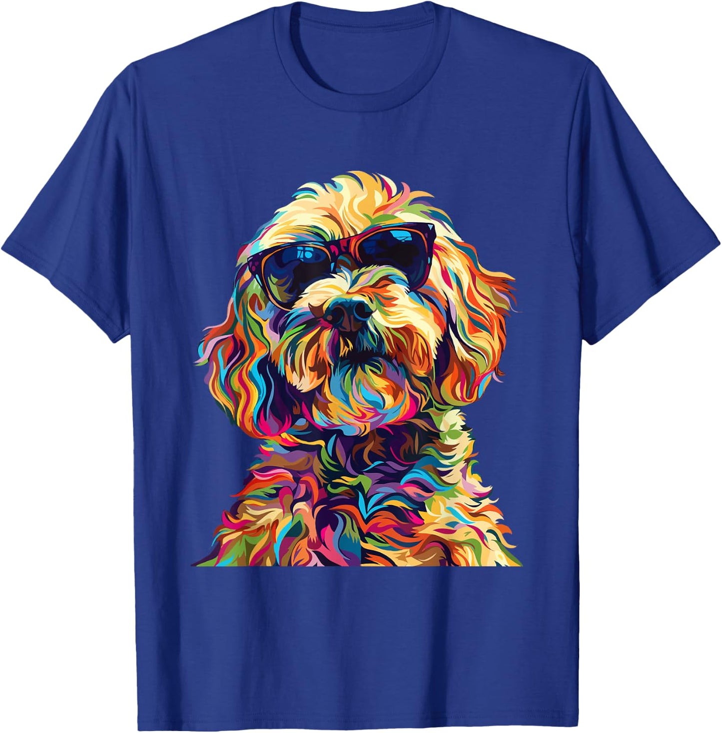 Cockapoo Lovers Design Pop Art Funny Cockapoo Dog T-Shirt - T-Shirt | Royal