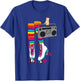 Retro Rollerskates Funny 80's Roller Disco Skating Girl Gift T-Shirt - T-Shirt | Royal