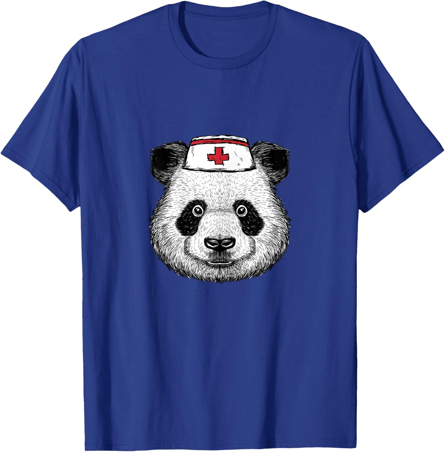 Nurse panda bear - doctor caregiver costume funny animals T-Shirt - T-Shirt | Royal