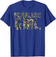 Fearless Girl Camouflage Army Style Empowerment Design T-Shirt - T-Shirt | Royal
