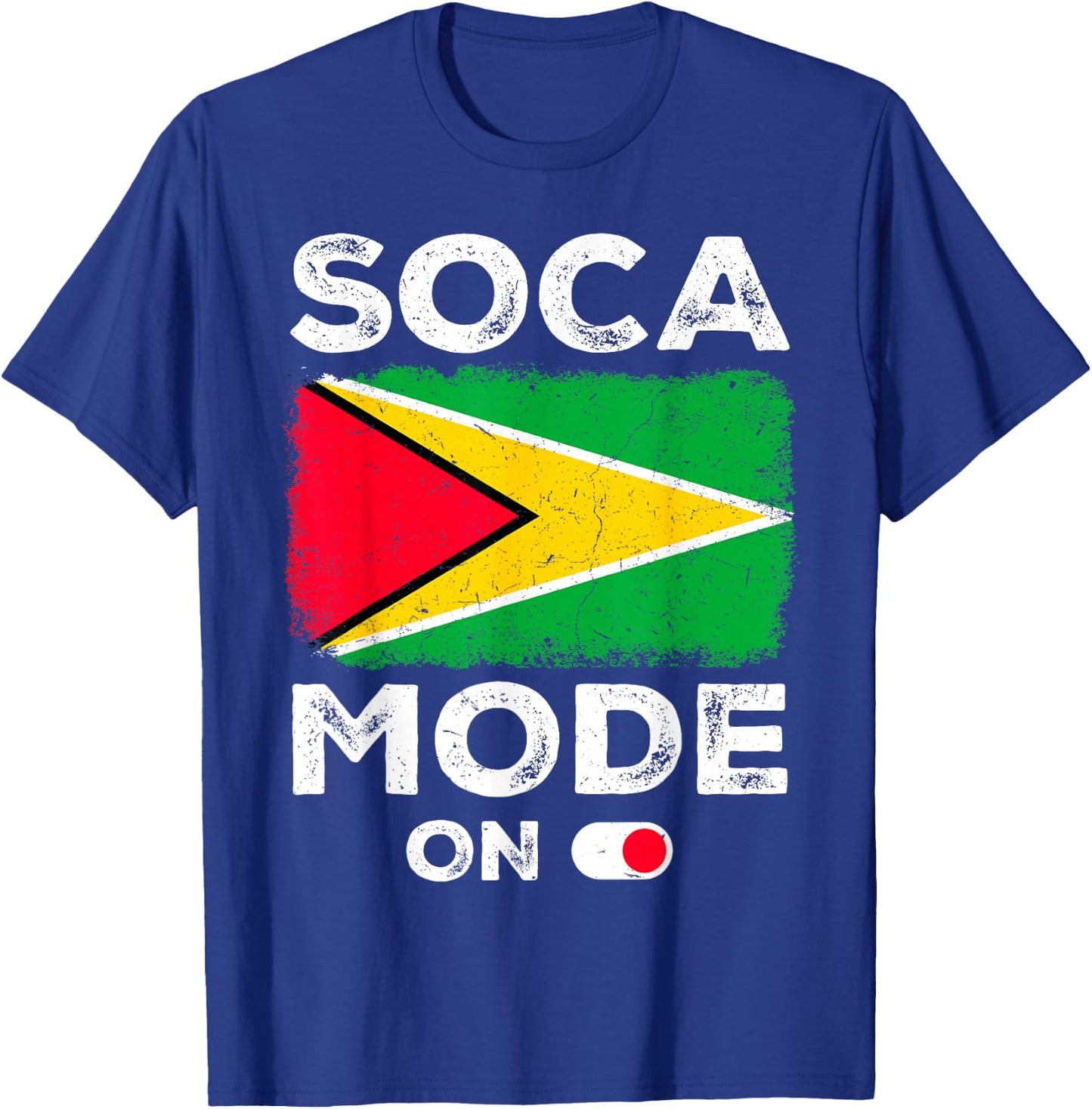 Soca Mode On Vibrant Caribbean Energy Graphic T-Shirt - T-Shirt | Royal