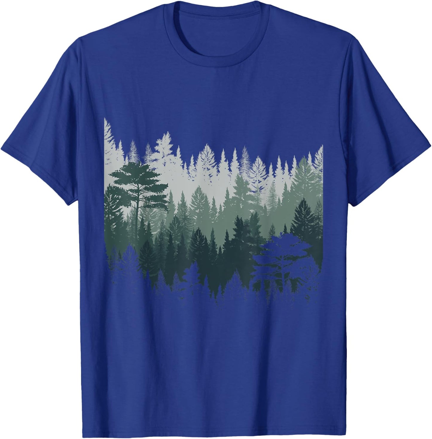 Outdoor Nature Trees Wildlife Night Forest T-Shirt - T-Shirt | Royal