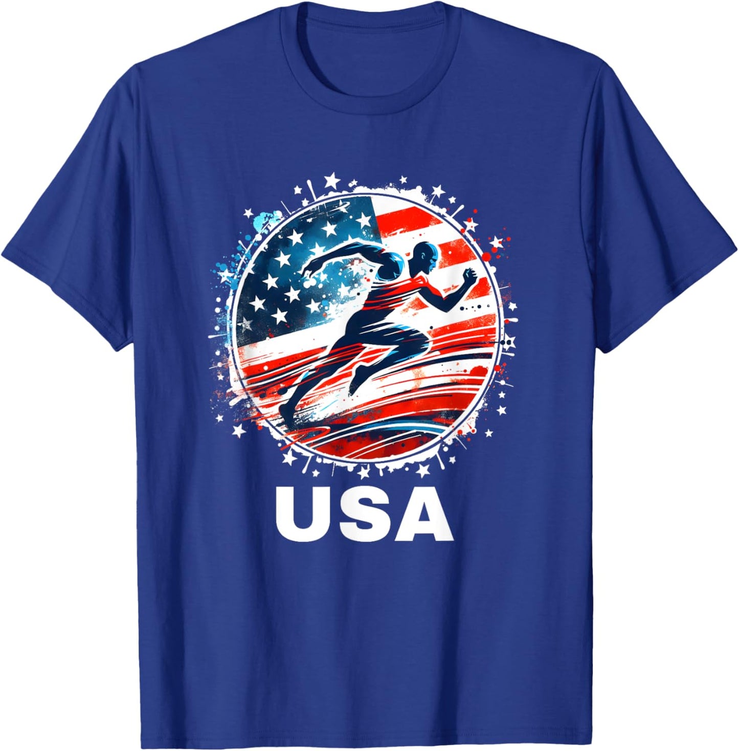 Track and Field USA United States Track and Field USA Team T-Shirt - T-Shirt | Royal