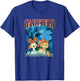 Garfield H8 Mundaze World Tour Front and Back Cartoon Cat T-Shirt - T-Shirt | Royal