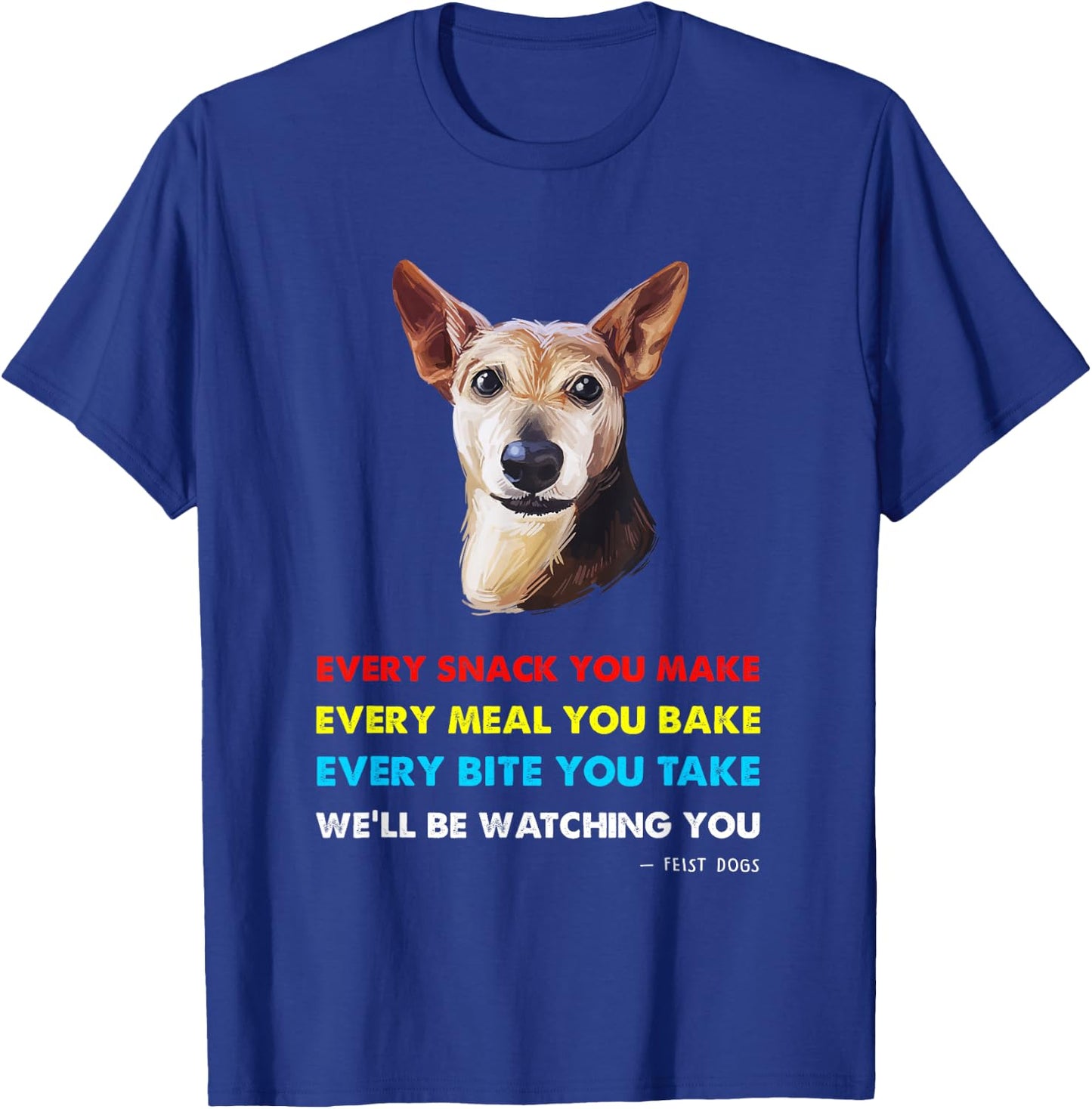 Feist Dog Shirt | Feist T-Shirt - T-Shirt | Royal