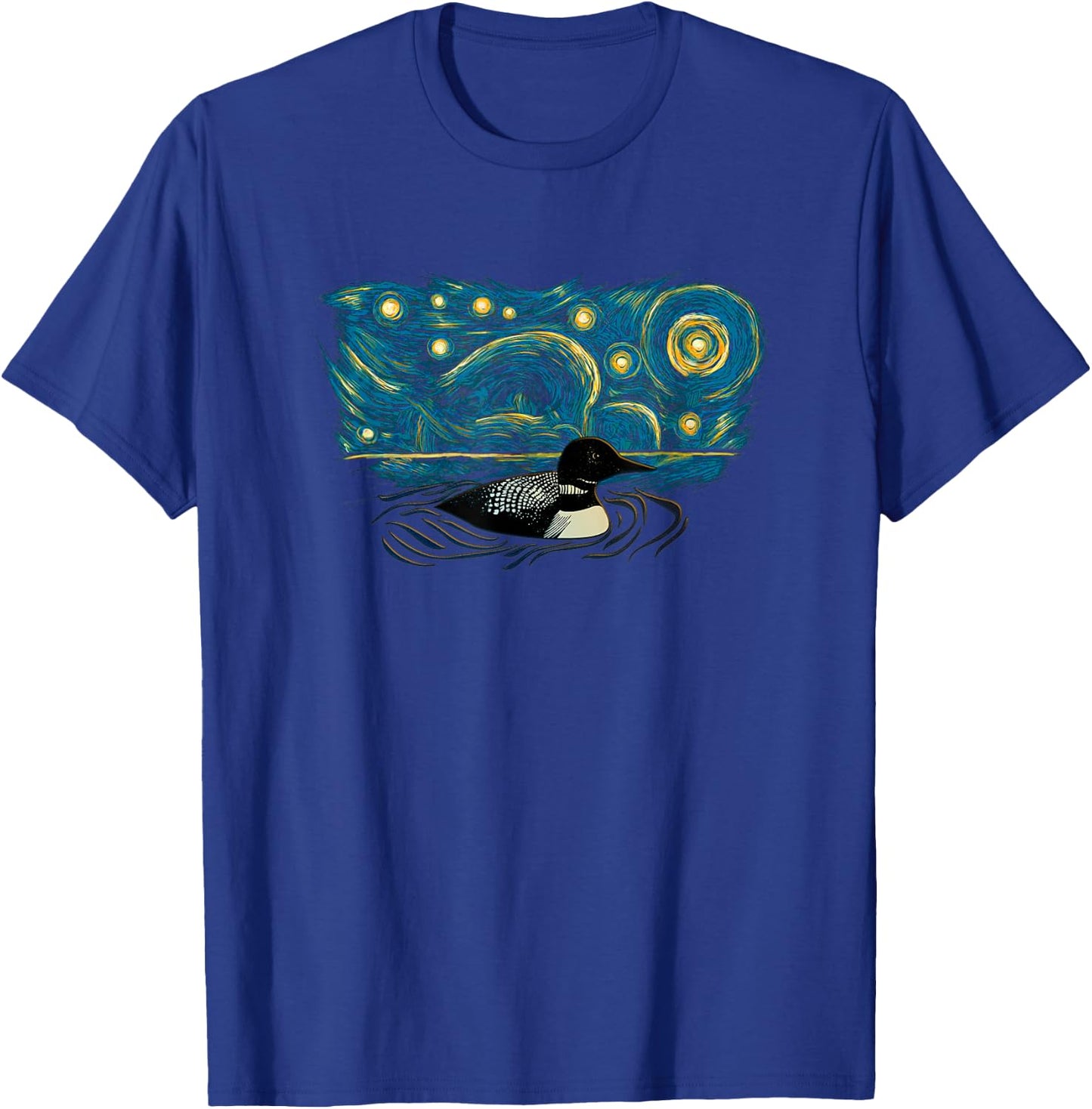 Retro Vintage Style Loon T-Shirt - T-Shirt | Royal