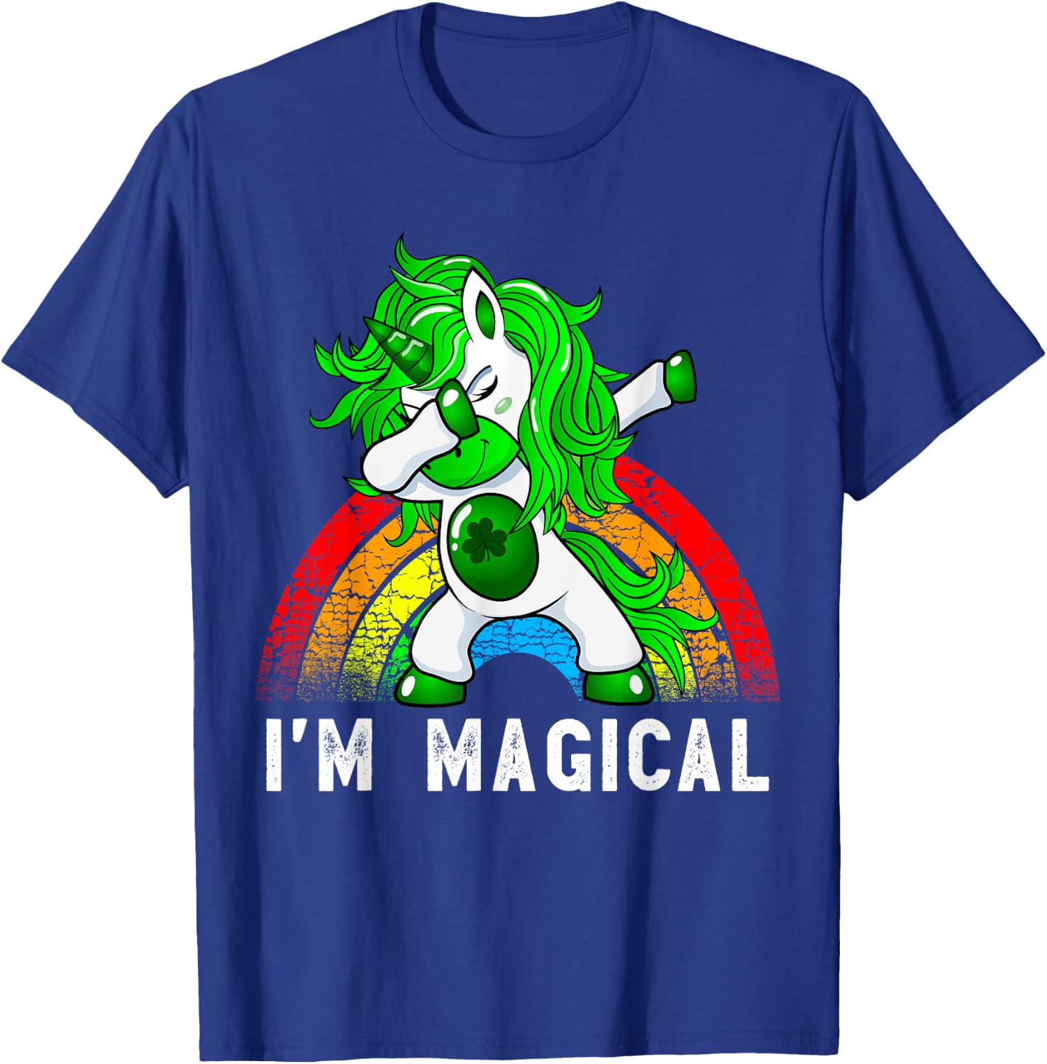 Kids St Pattys Day Shirt by RobustCreative - Baby & Toddler St Patrick's Day - Black, Short Sleeve, Classic Fit, Cotton 60% Polyester 40% T-Shirt - T-Shirt | Royal