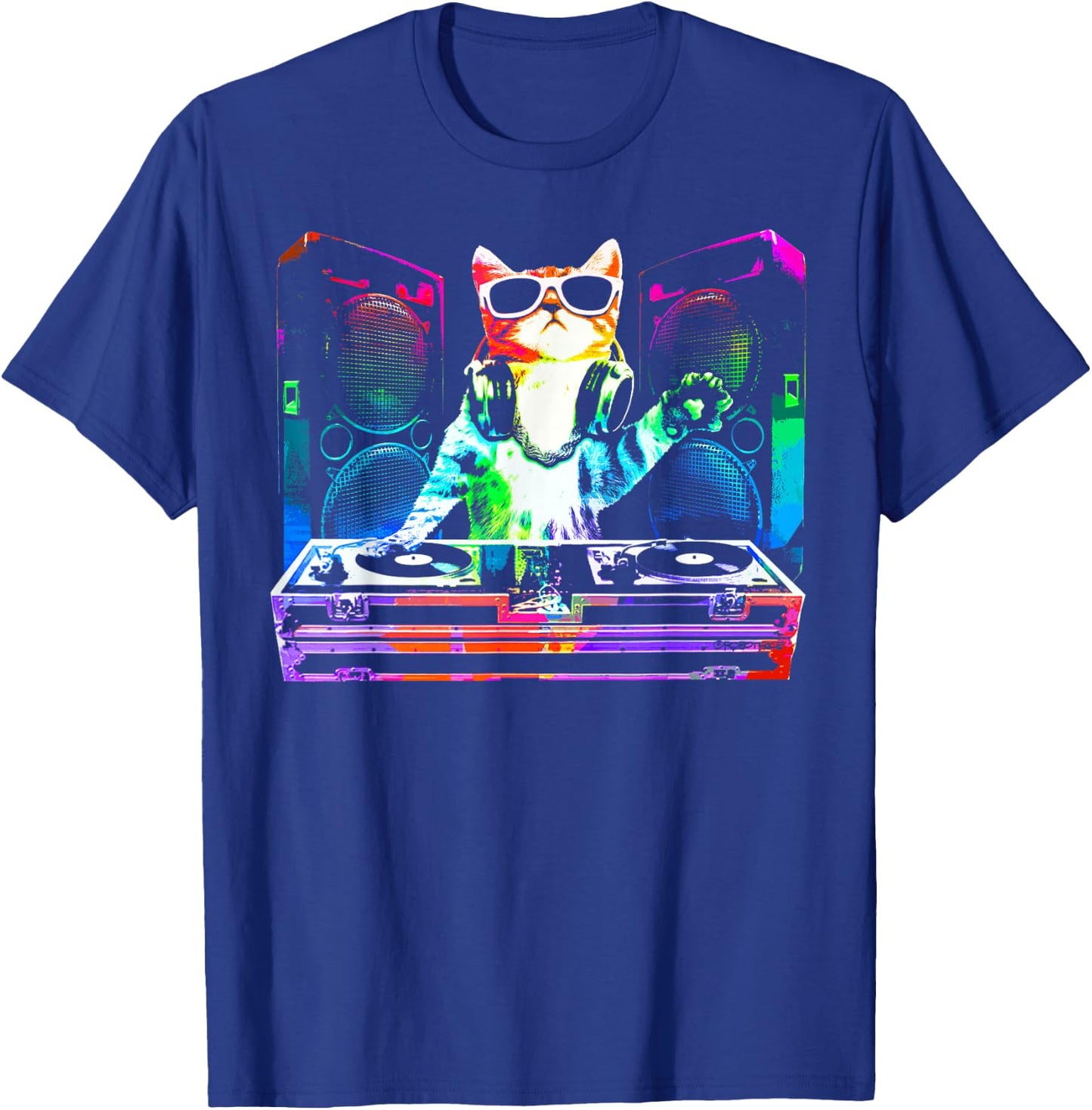 House CAT (New DJ Cat Kitty) T-Shirt - T-Shirt | Royal