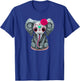 Sugar Skull Red Rose Elephant Day Of The Dead Halloween T-Shirt - T-Shirt | Royal