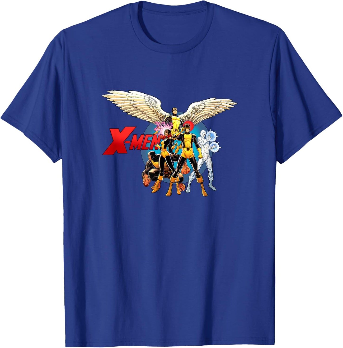Marvel X-Men Original Team Super Hero Poses Group Shot T-Shirt - T-Shirt | Royal