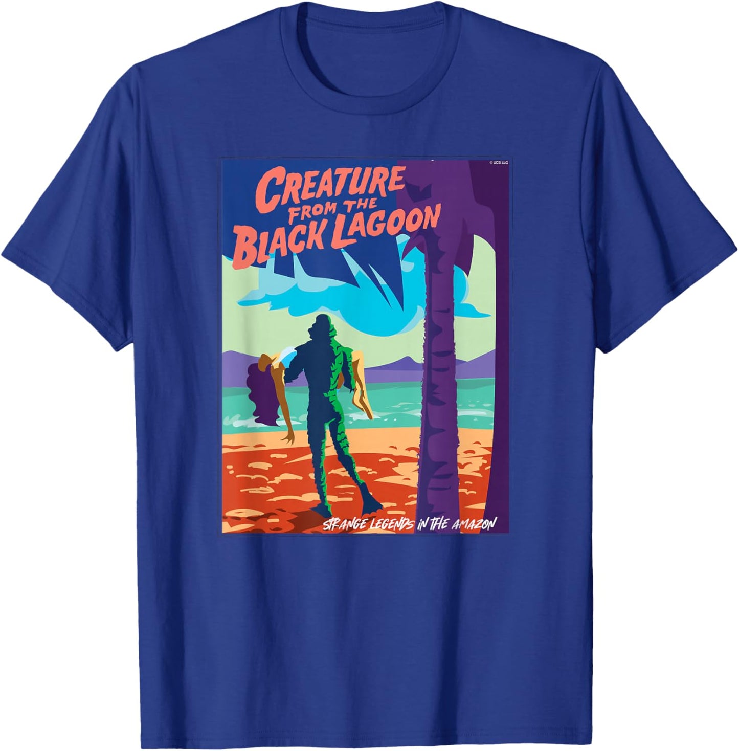 Universal Monsters Creature from the Black Lagoon Poster T-Shirt - T-Shirt | Royal