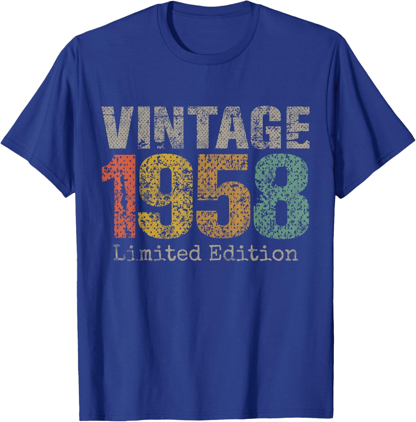 Vintage 1958 Limited Edition 67th Birthday Gifts 67 Year Old T-Shirt - T-Shirt | Royal