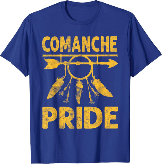 comanche Pride Native American vintage Gift Men Women T-Shirt - T-Shirt | Royal