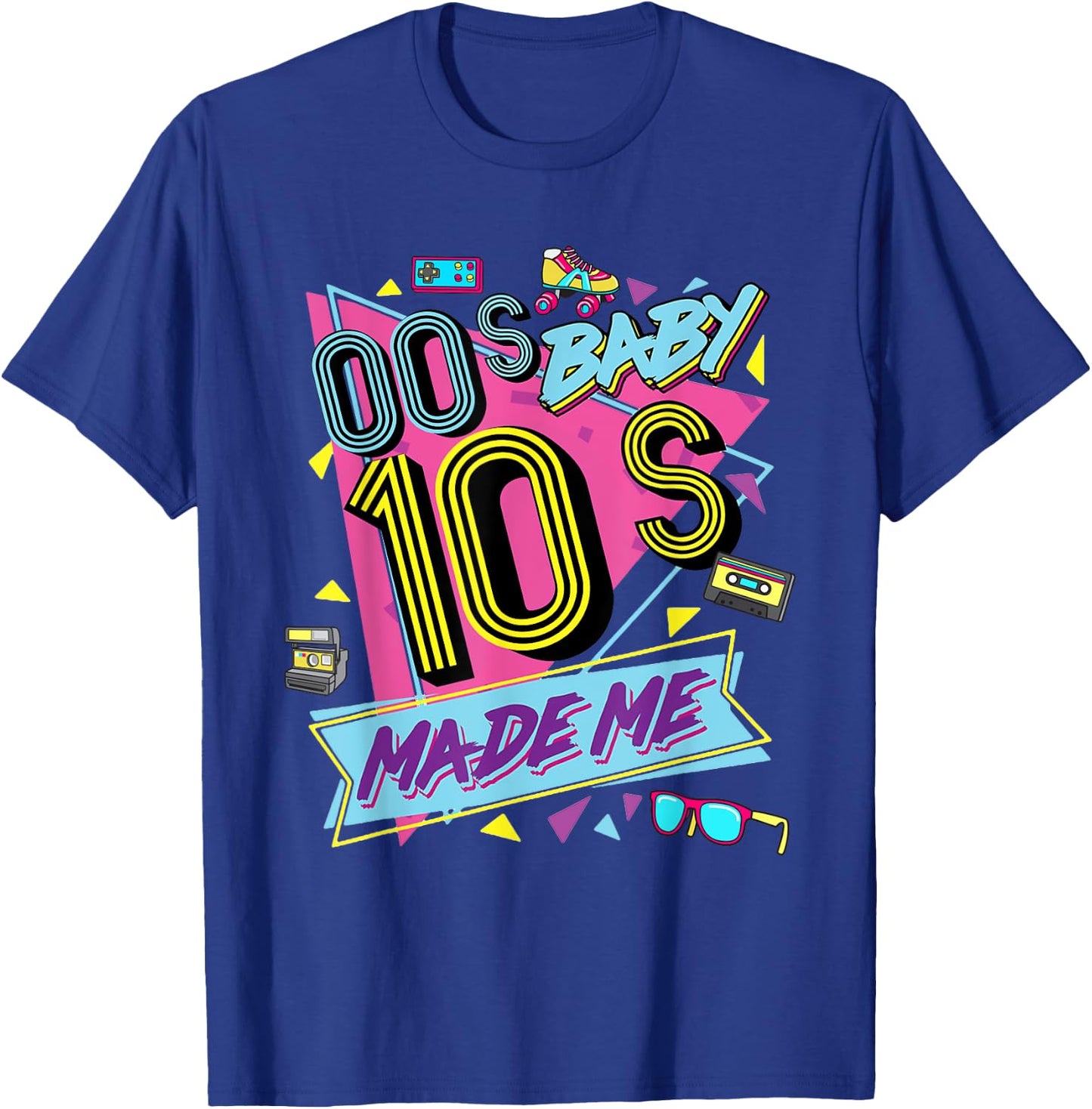 Retro Vintage 00's Baby 10's Made Me Nostalgia Classic T-Shirt - T-Shirt | Royal
