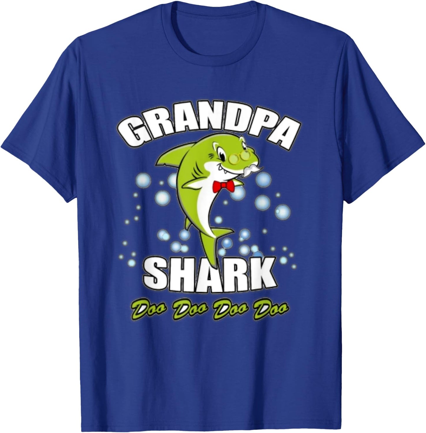 Pinkfong Grandpa Shark Official Product T-Shirt - T-Shirt | Royal