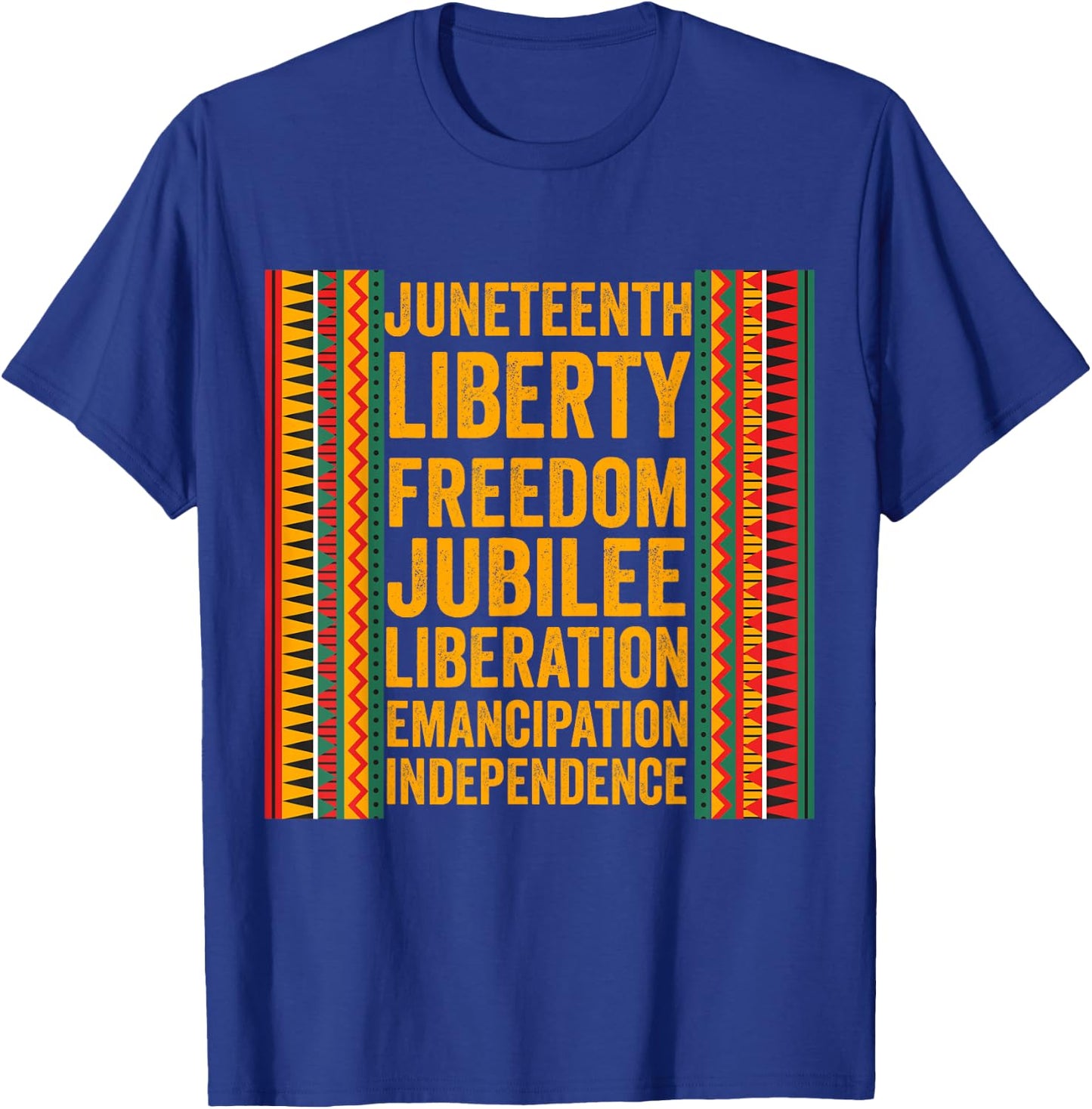 Juneteenth Freedom Day Jubilee Day June 19 Black History T-Shirt - T-Shirt | Royal