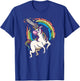 Chainsaws unicorn comes to kill fun gift T-Shirt - T-Shirt | Royal