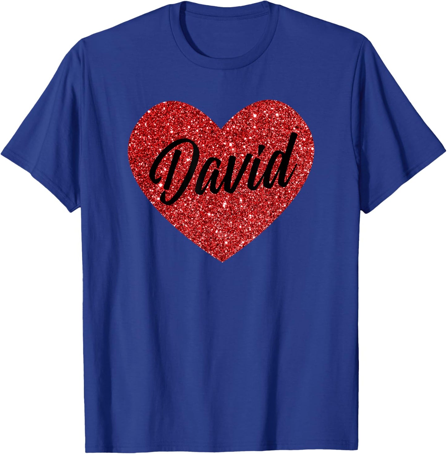 I Love David Cute David Heart for Valentine's Day T-Shirt - T-Shirt | Royal