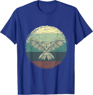 Retro Owl T-Shirt - T-Shirt | Royal