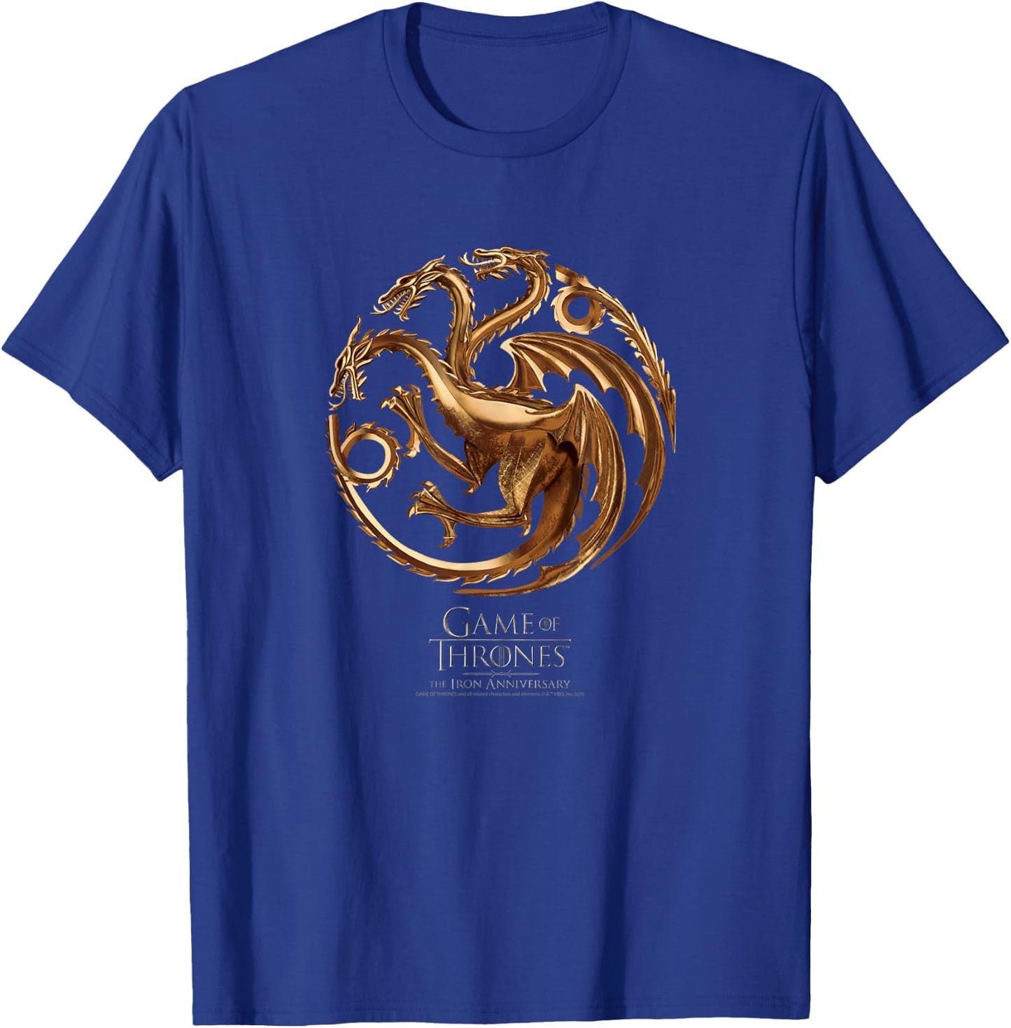 Game Of Thrones Iron Anniversary Dragon Logo T-Shirt - T-Shirt | Royal