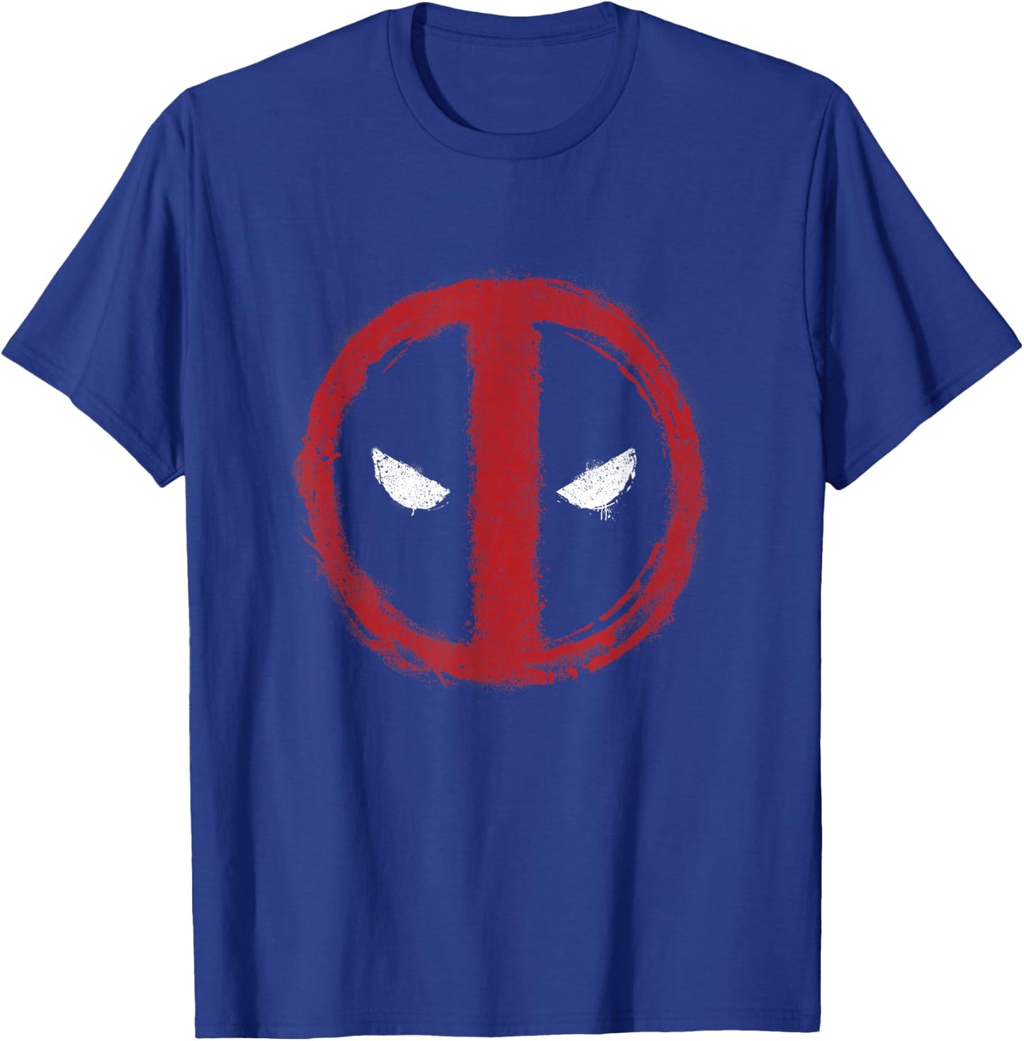 Marvel Deadpool Simple Painted Logo T-Shirt - T-Shirt | Royal