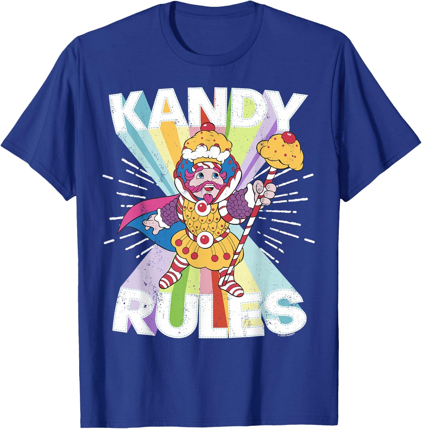 Candy Land Kandy Rules Rainbow King Kandy Vintage T-Shirt - T-Shirt | Royal