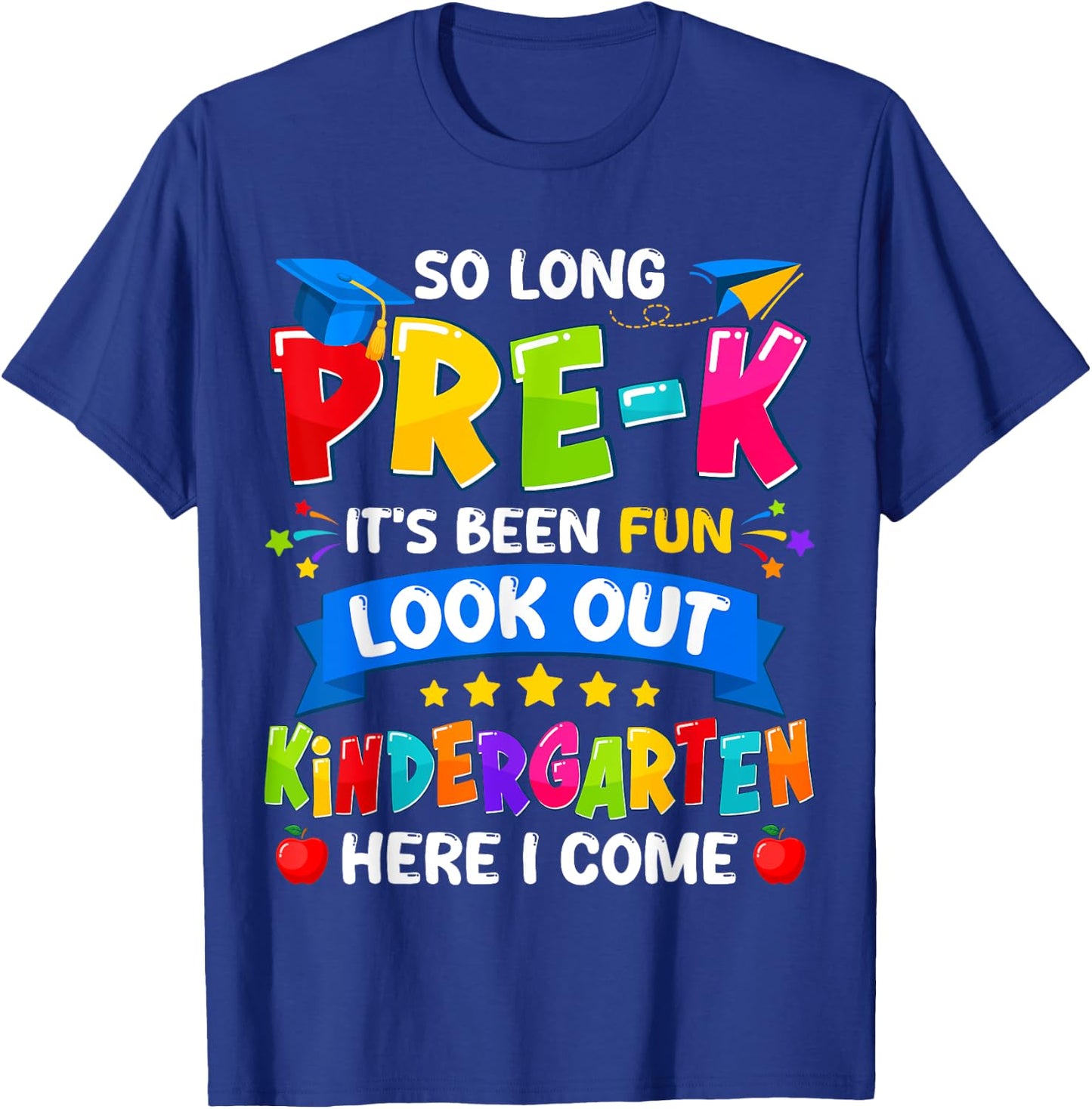 Pre-k Preschool Graduation T-Shirt - T-Shirt | Royal
